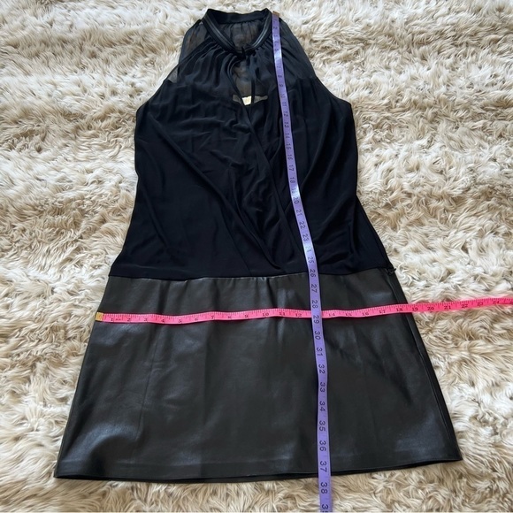 RAMY Brook Halter Neck Leather / Silk / Rayon Dress - Picture 14 of 14